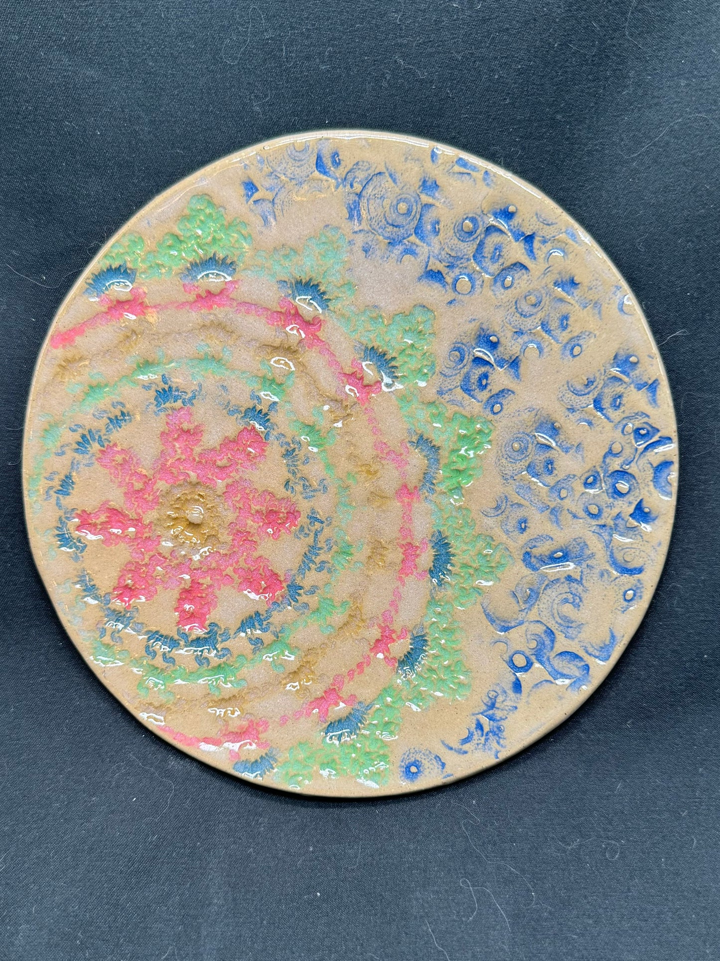 Plate- Colorful Textured