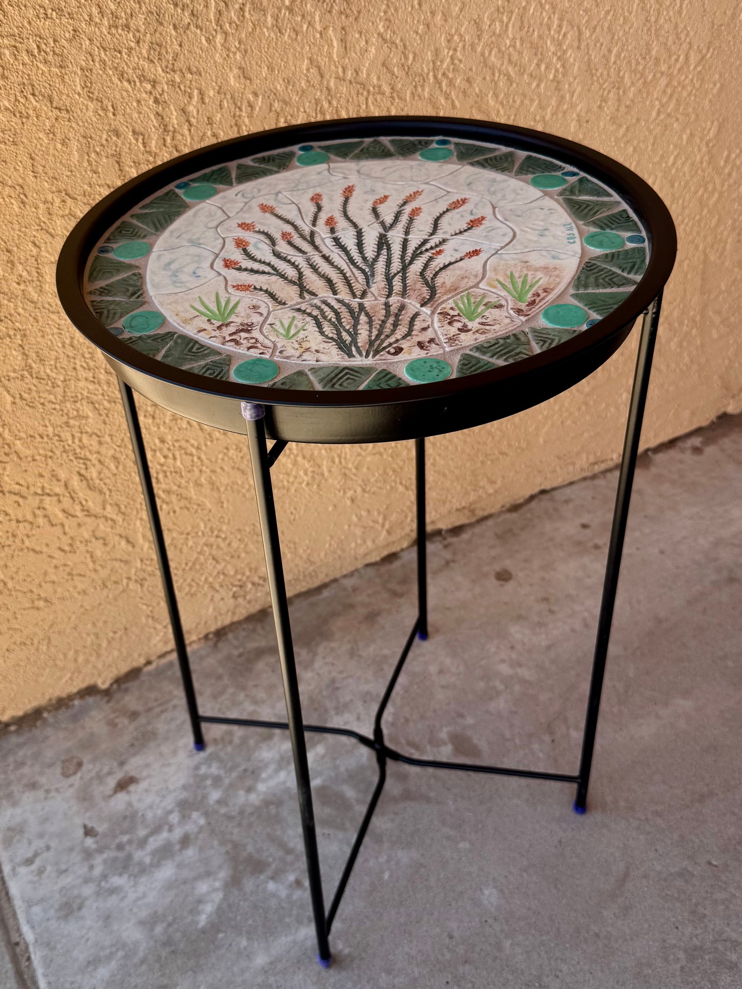 Table- Small Blooming Ocatillo