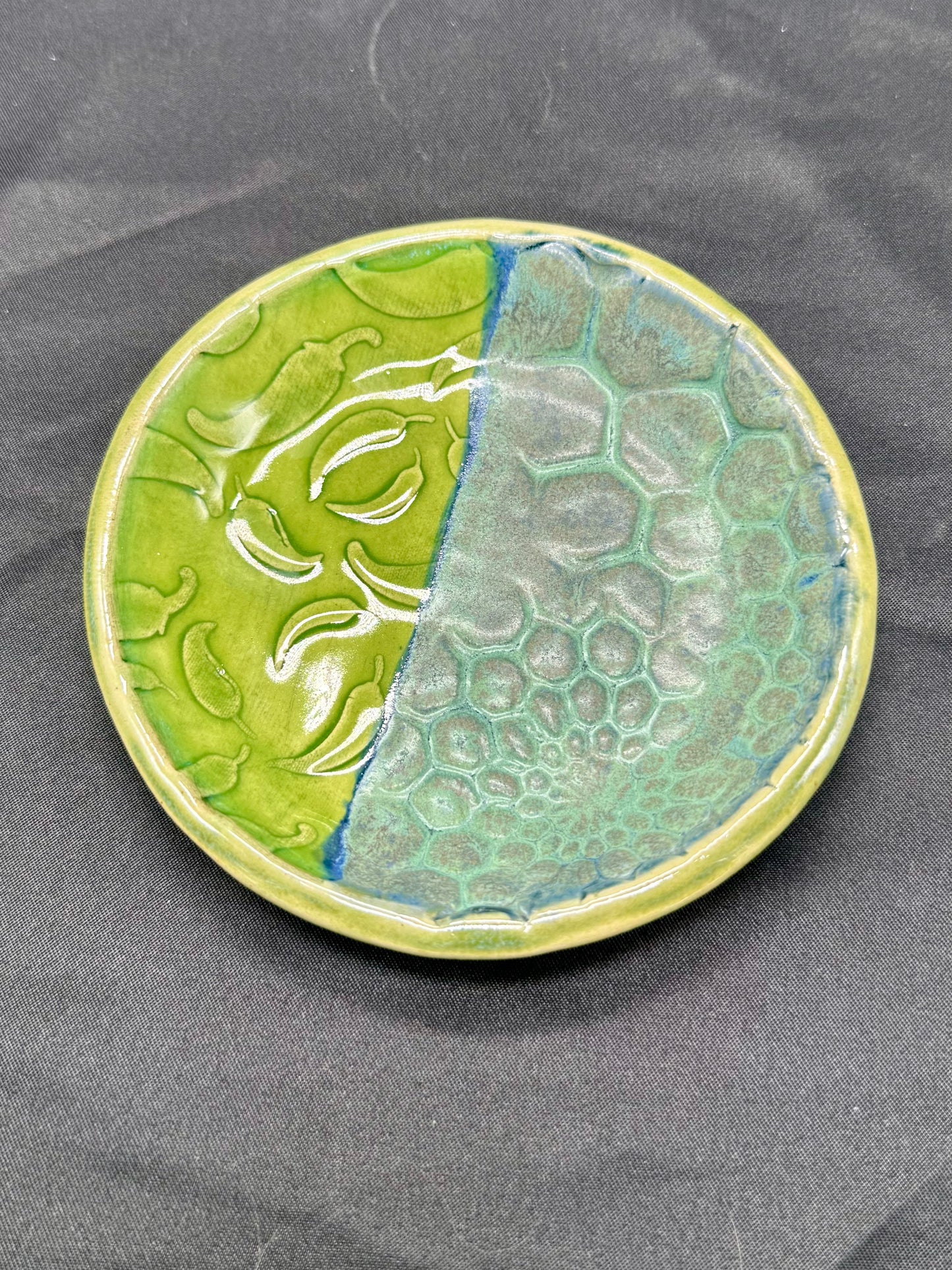 Trinket Dish- Green Chile/Gemometric