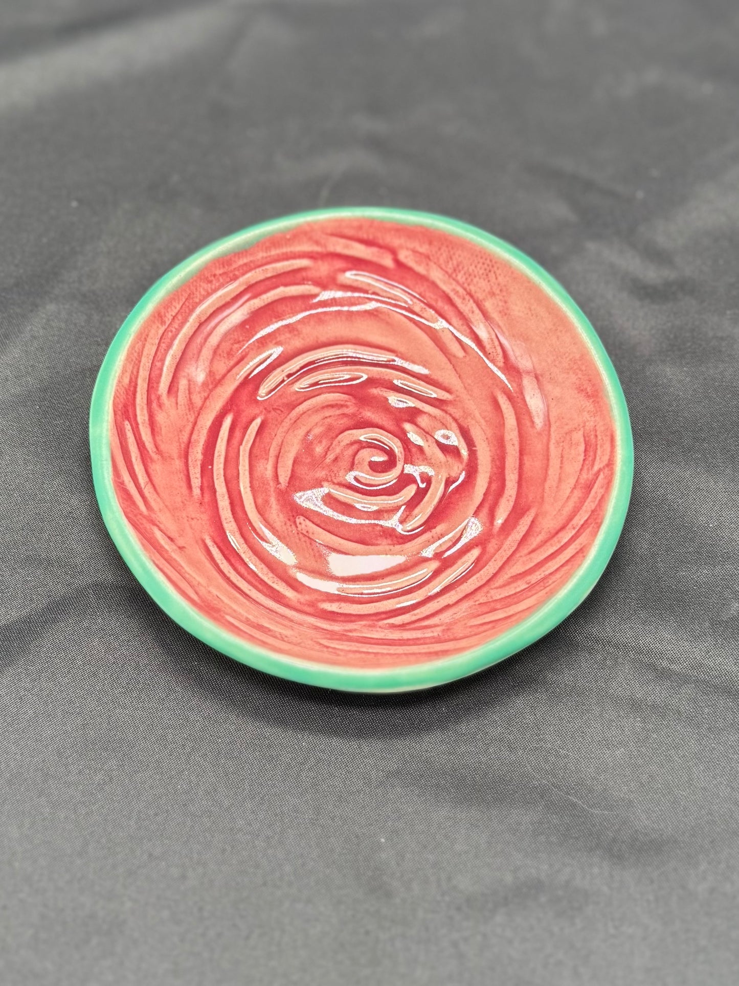 Trinket Dish- Red Rose