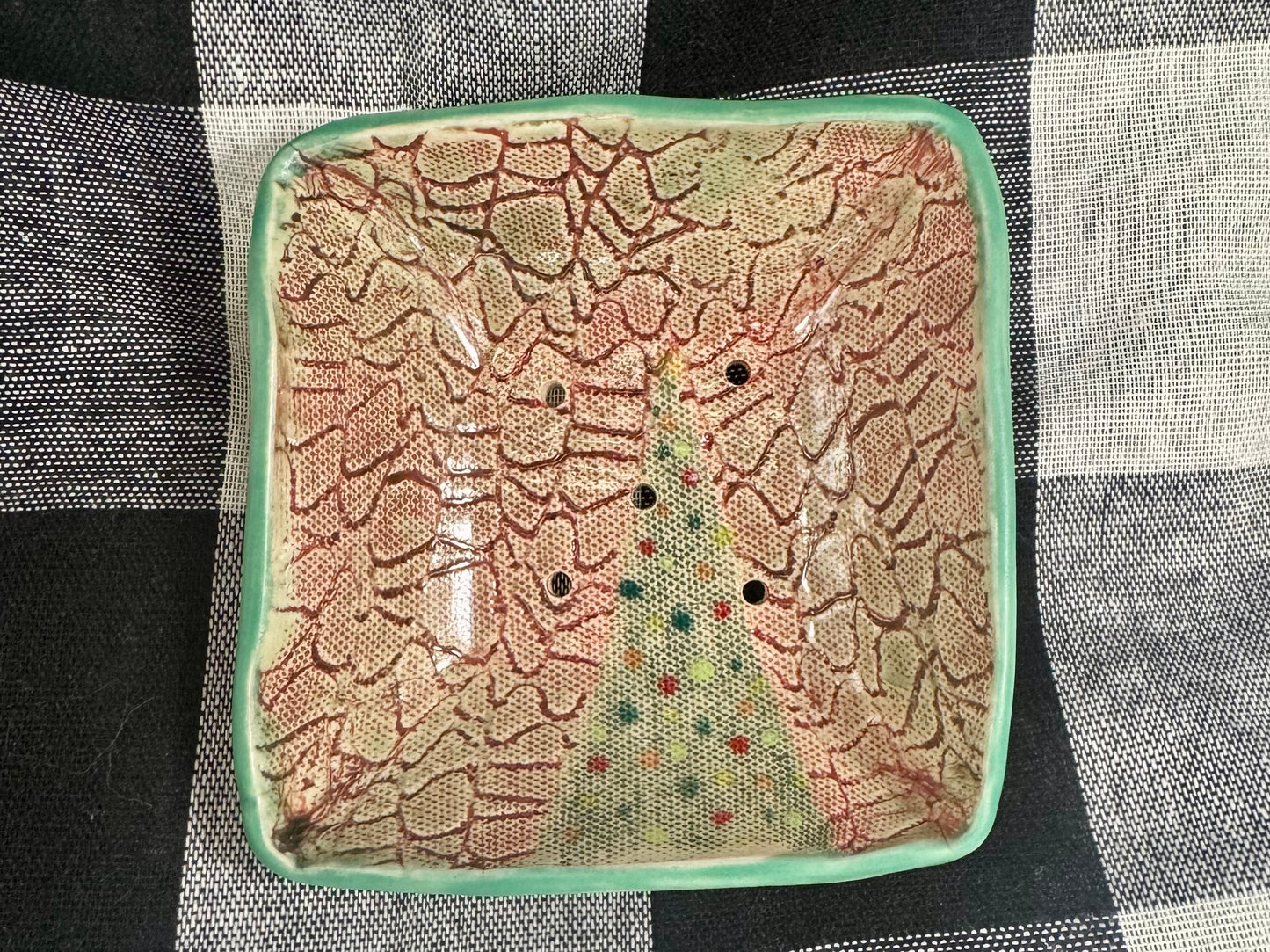 Deep Christmas Tree Soap Dish