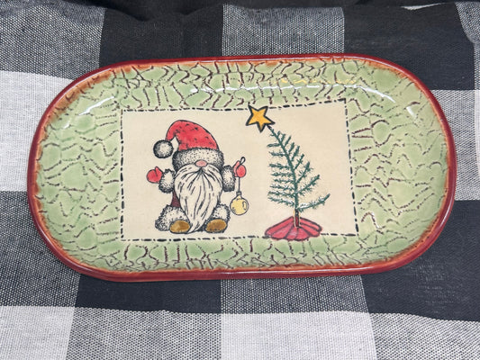 Santa Gnome Dish